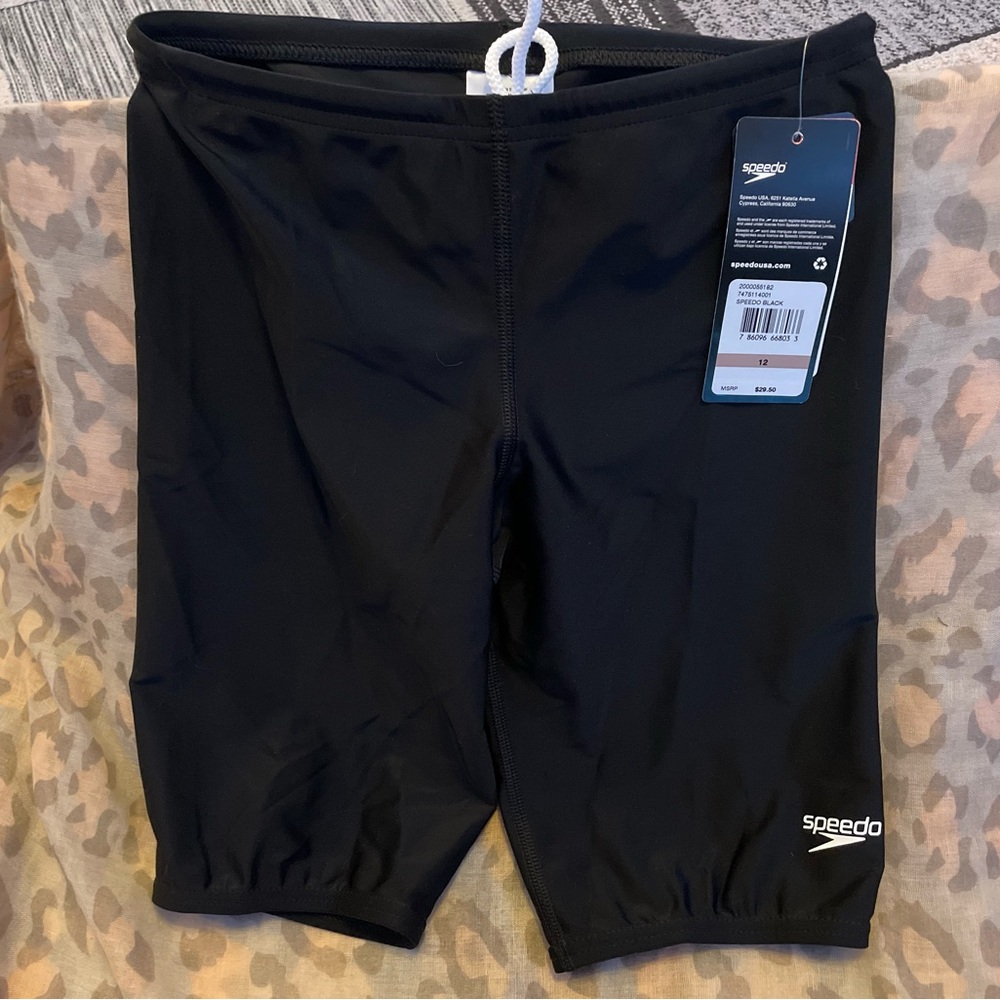 Speedo Boy's Swimsuit Jammer Begin to Swim Solid. Sz. 12